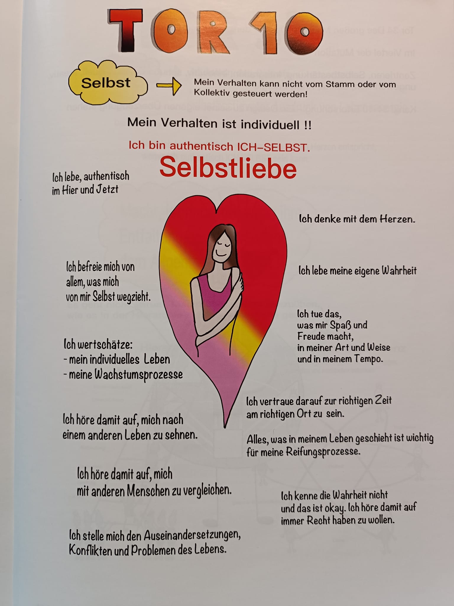 Weih – Nachten Tor 10 Das Auftreten – SelbstLiebe – „Kreuz des Gefäßes der Liebe“